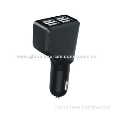 4USB mobile phone in car charger